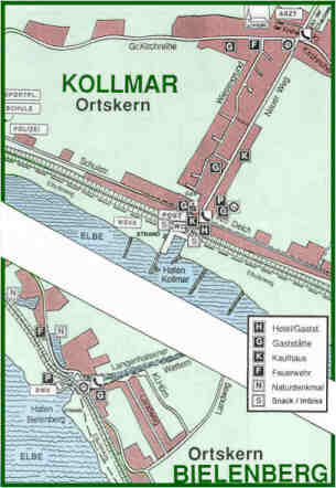 Karte Kollmar und Bielenberg City